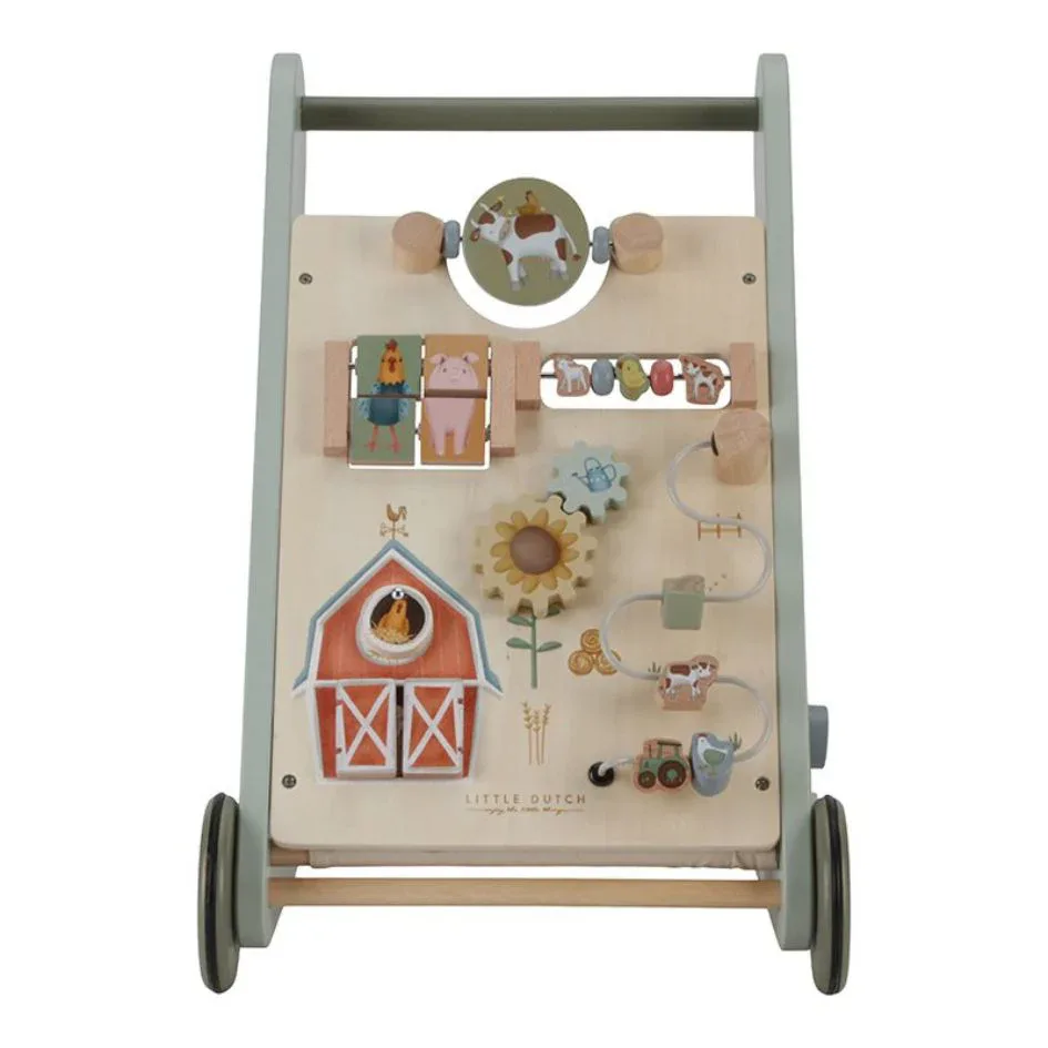 Little Dutch® Multi-activity baby walker Little Farm - Image 2