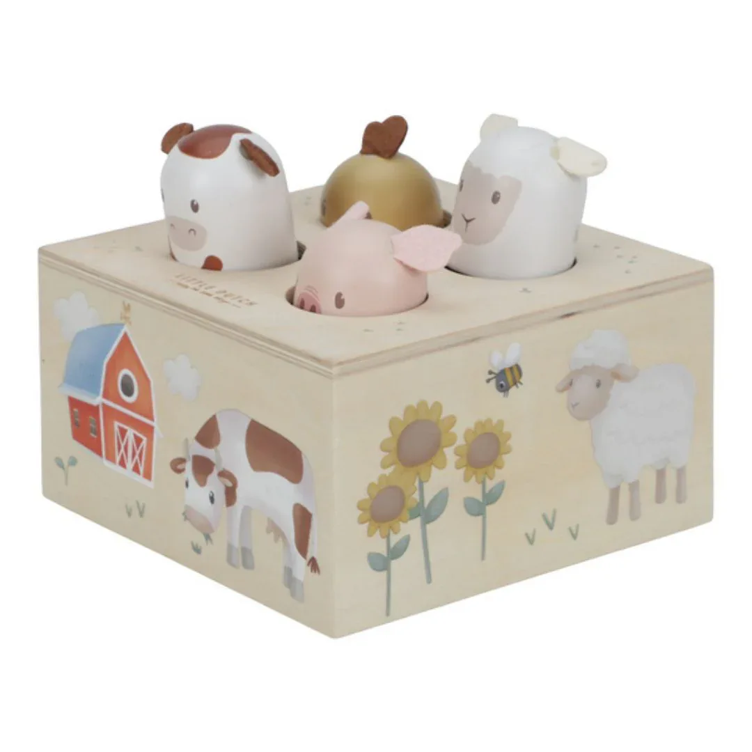 Little Dutch® "Pop up" Wooden Toy Little Farm - Image 2
