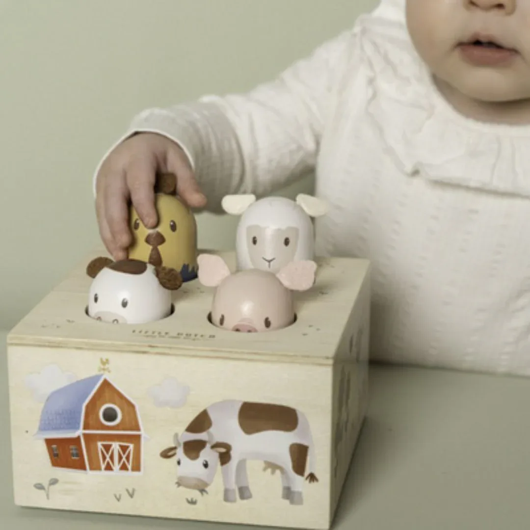 Little Dutch® "Pop up" Wooden Toy Little Farm - Image 3