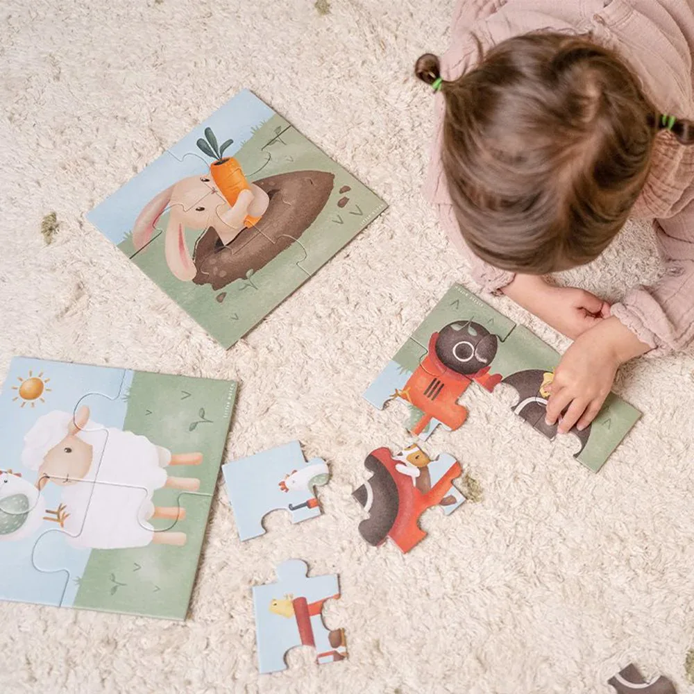 Little Dutch® Puzzle Little Farm 4in1 - Image 3
