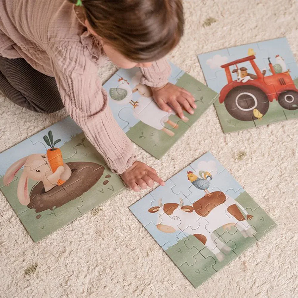 Little Dutch® Puzzle Little Farm 4in1 - Image 4