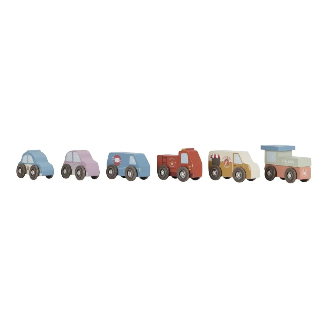 Little Dutch® Stackable Cube Pyramid with Cars - Image 3