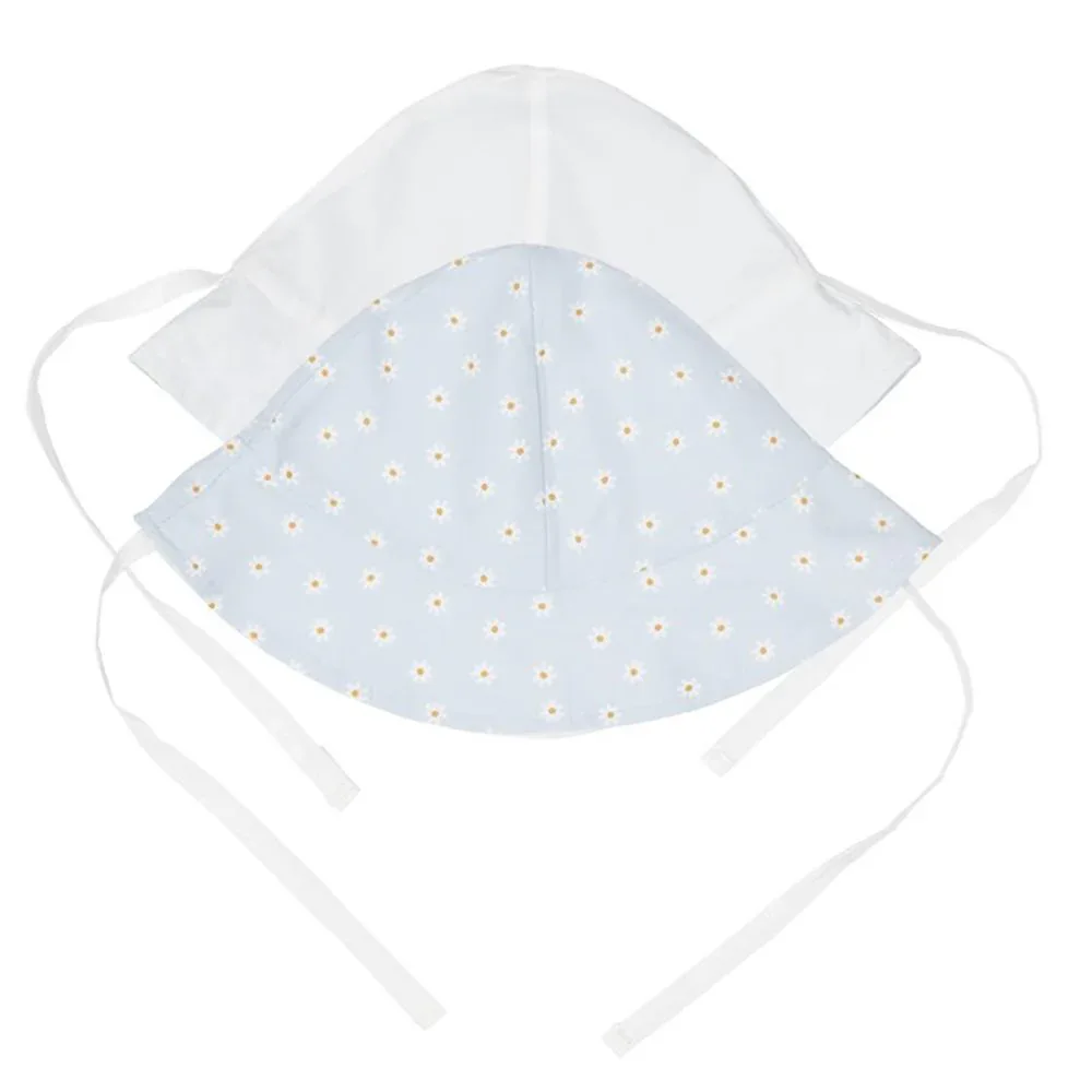 Little Dutch® Reversible sun hat Little Daisies Blue (12-18M)