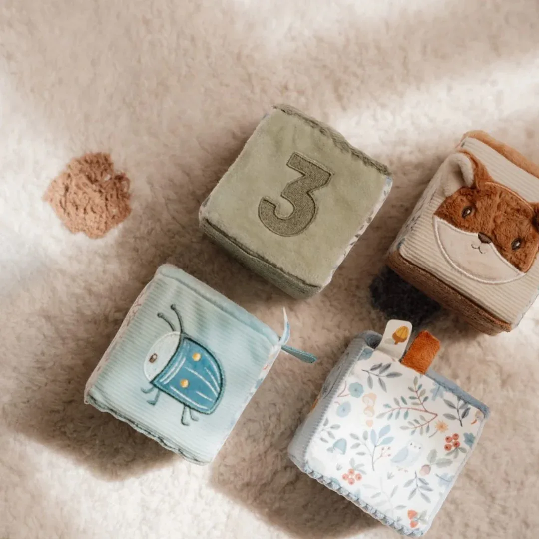 Little Dutch® Set of soft cubes Forest Friends - Image 2