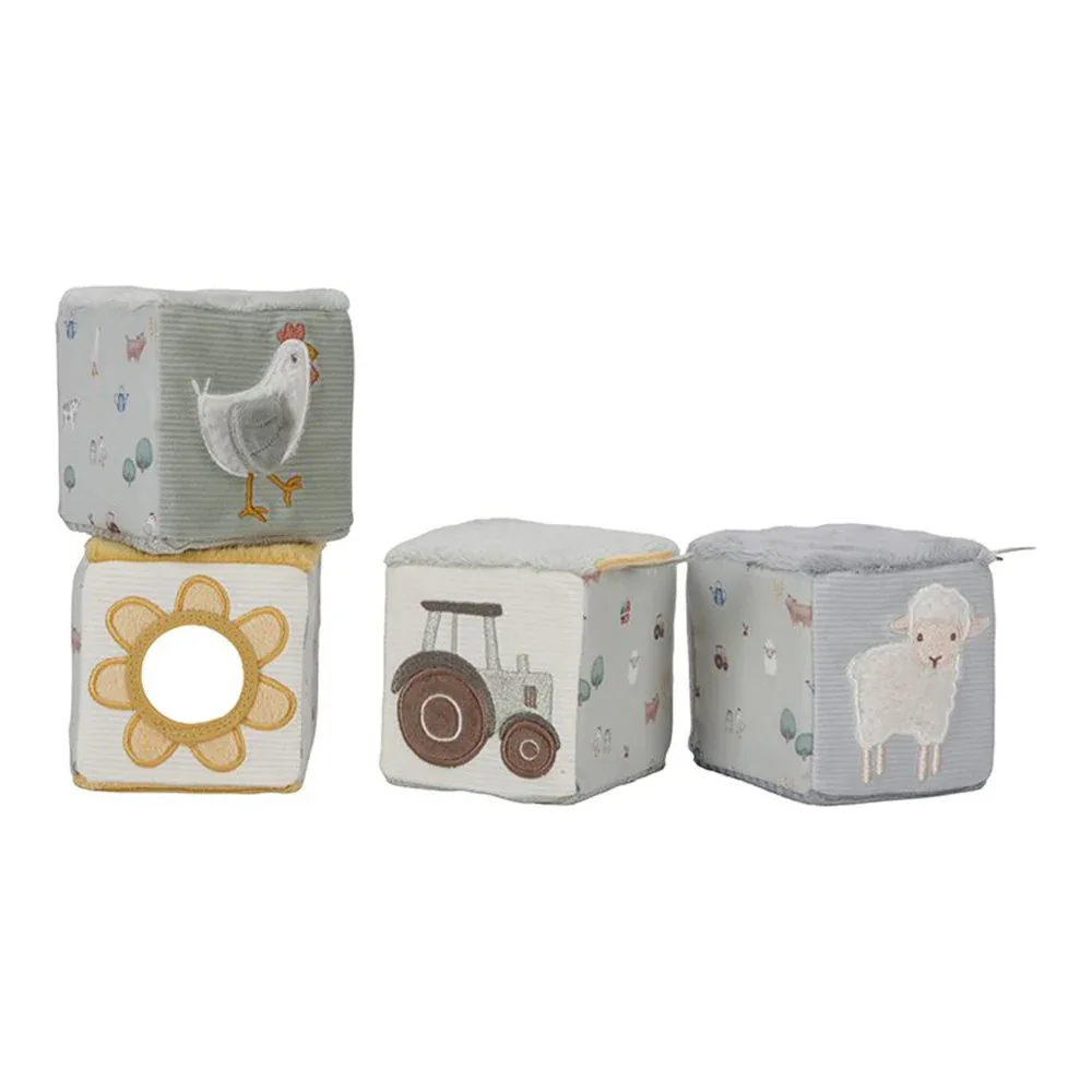 Little Dutch® Set of soft cubes Little Farm - Image 2