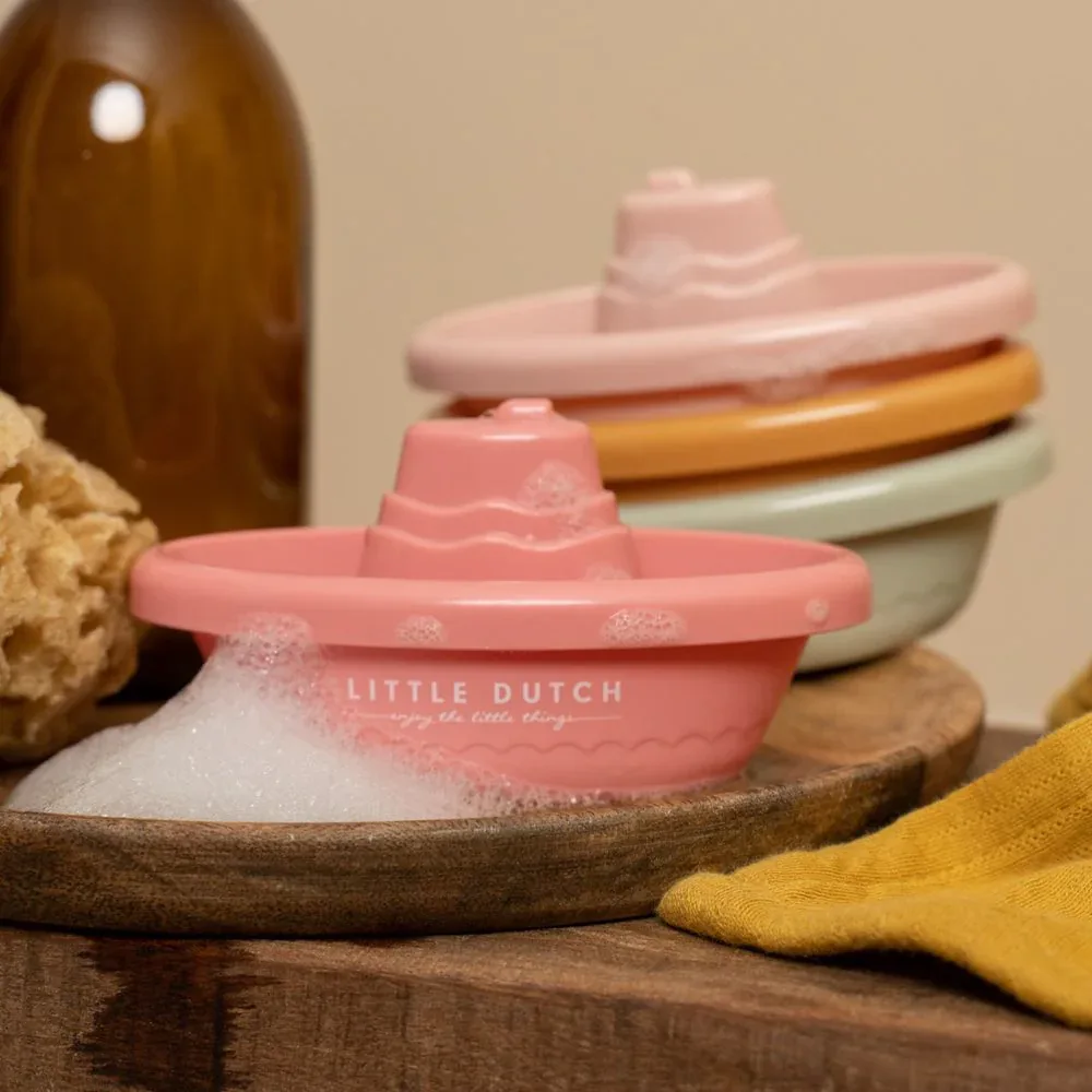 Little Dutch® Stackable Bath Boats Pink - Image 3