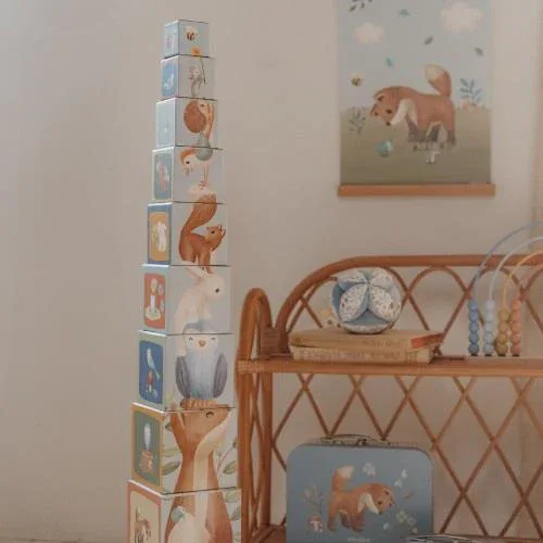 Little Dutch® Stacking blocks Forest Friends FSC - Image 5