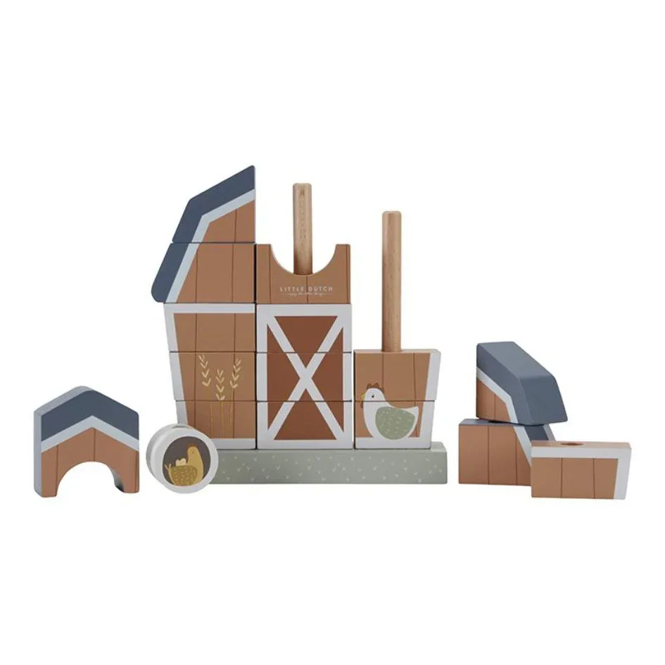 Little Dutch® Stacking Puzzle Little Farm - Image 2
