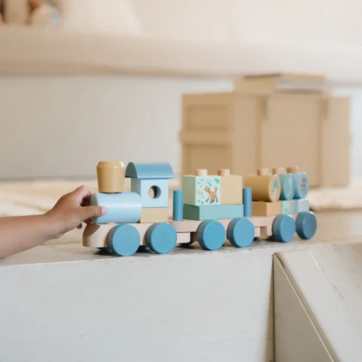 Little Dutch® Stacking Train Forest Friends FSC - Image 3