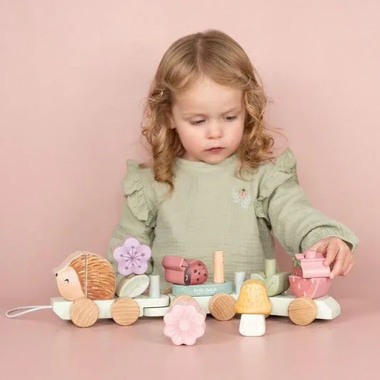 Little Dutch® Stacking Train Hedgehog - Fairy Garden - Image 3
