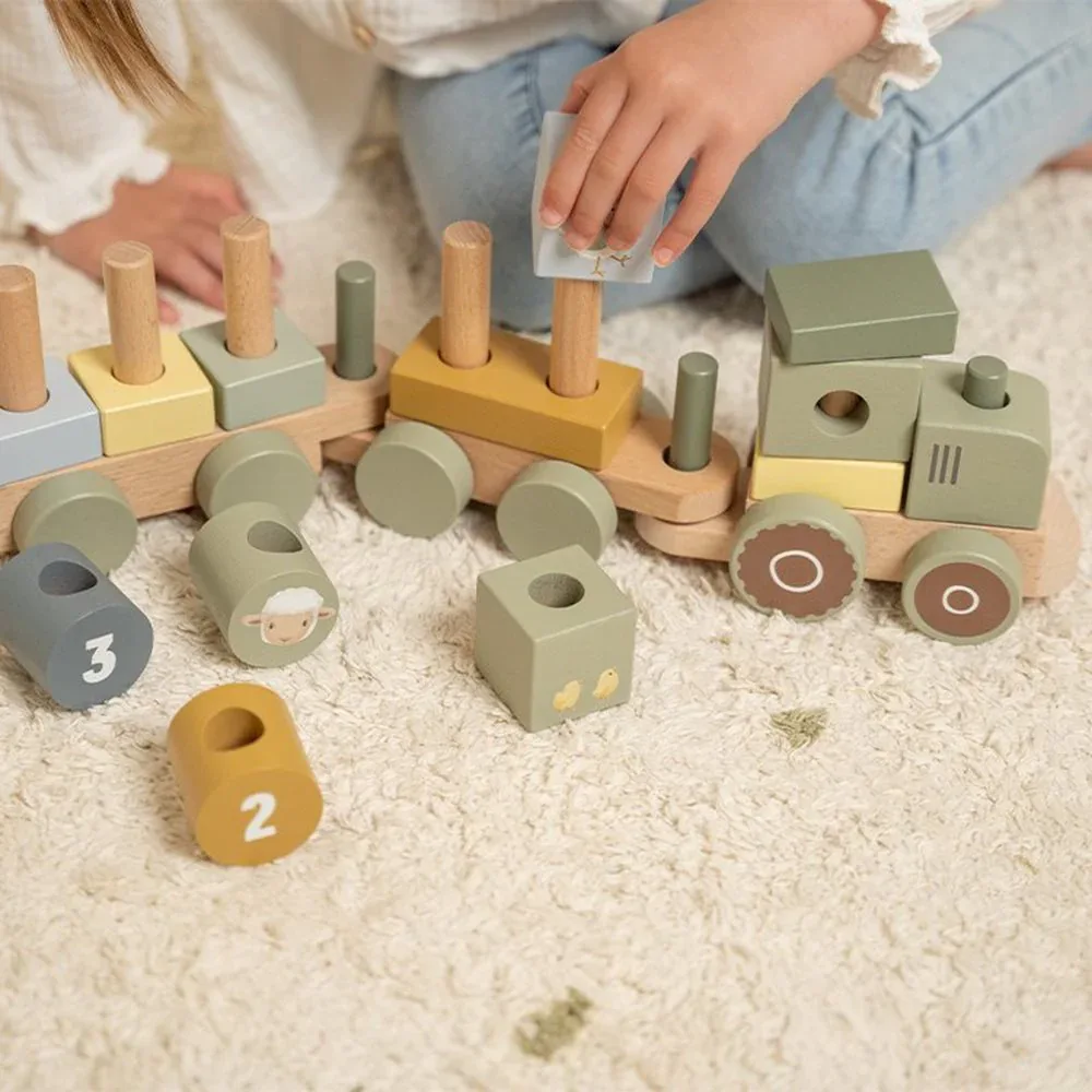 Little Dutch® Stacking Train Little Farm - Image 3