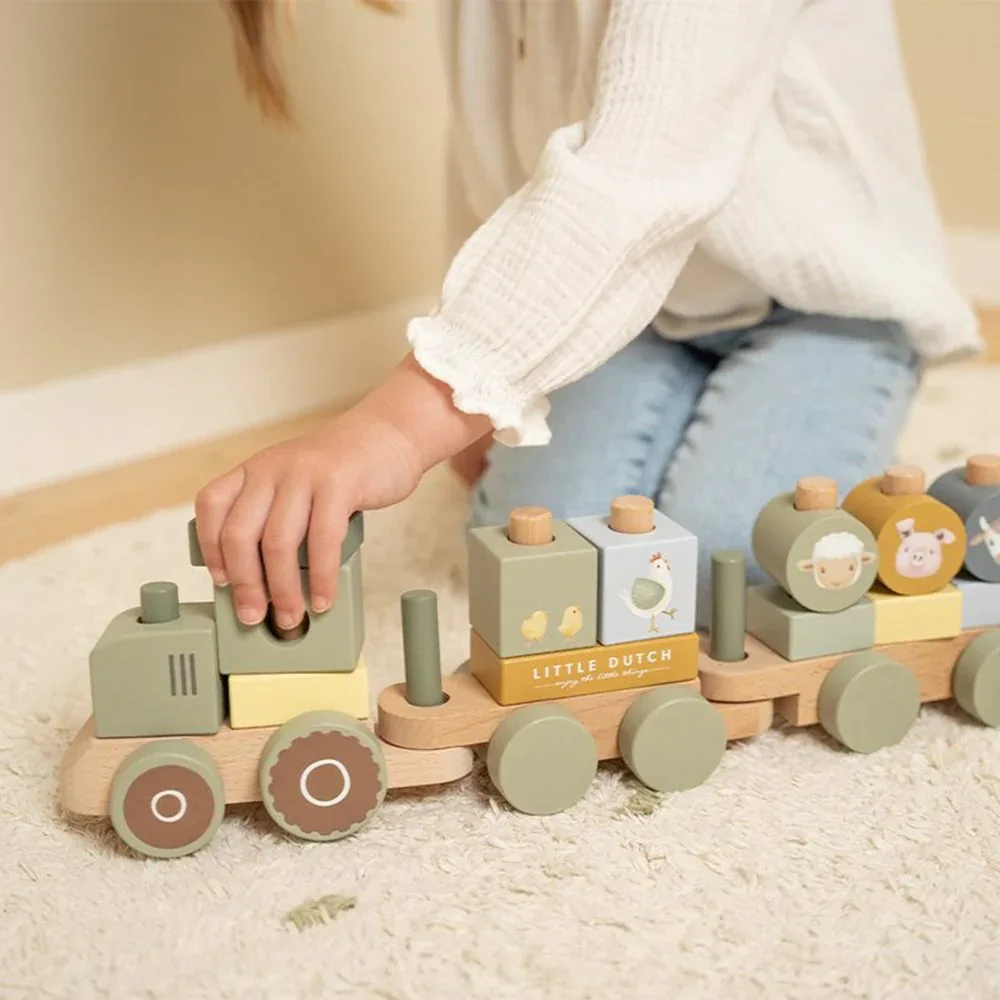 Little Dutch® Stacking Train Little Farm - Image 5