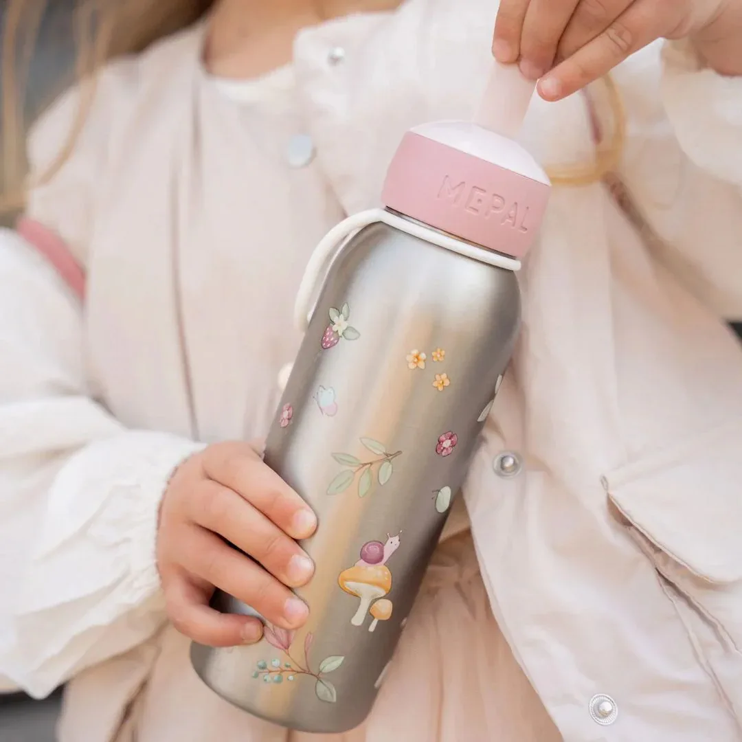 Little Dutch® Stainless Steel Kids Bottle Flip-Up Fairy Garden 350ml - Image 3