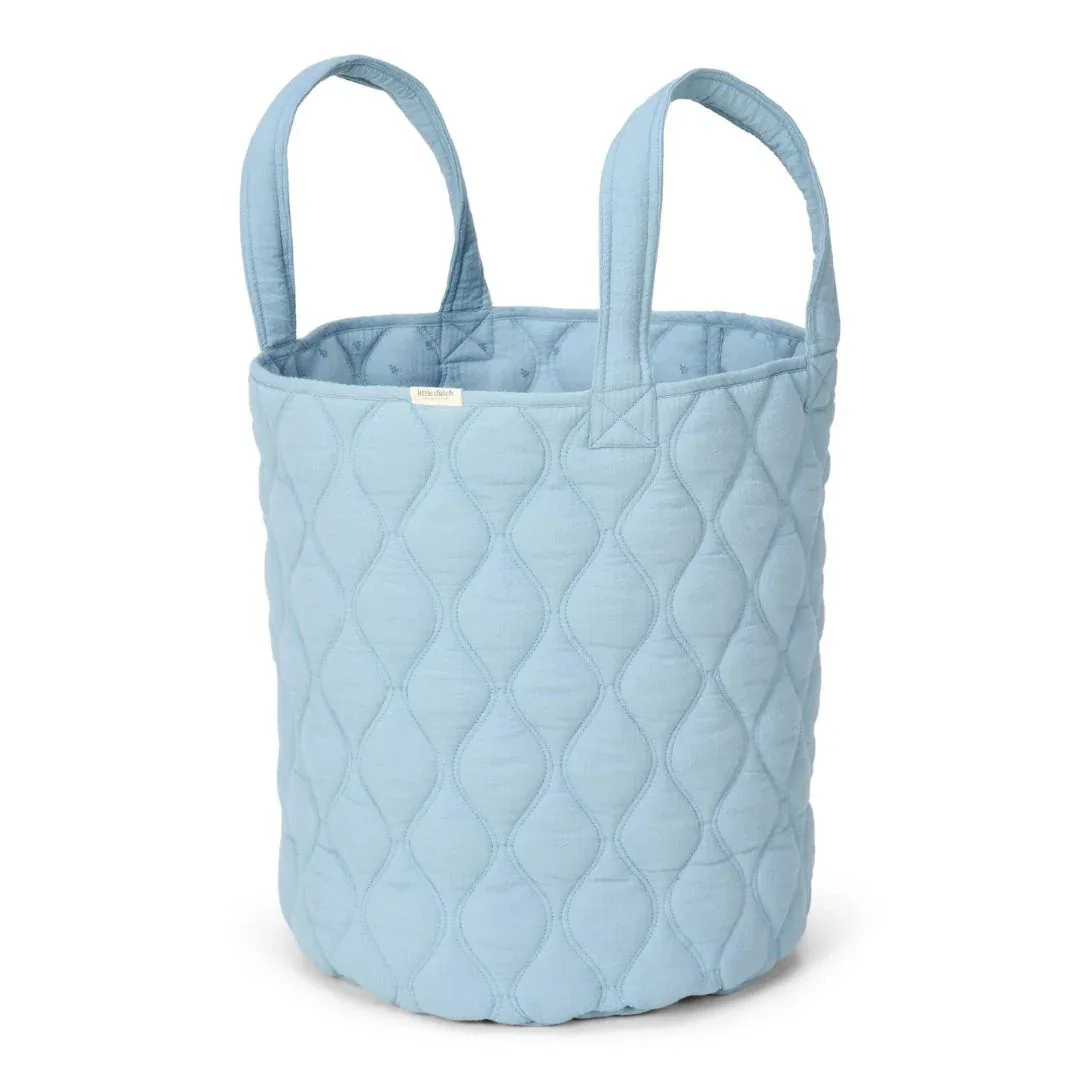 Little Dutch® Storage Basket Pure Denim Blue 35x45 - Image 2
