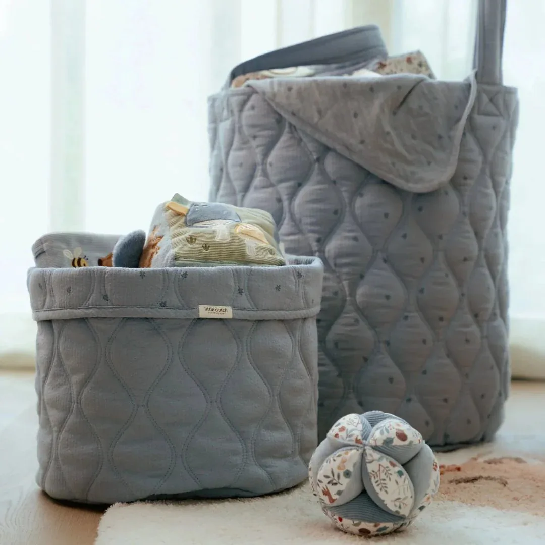 Little Dutch® Storage Basket Pure Denim Blue 35x45 - Image 4