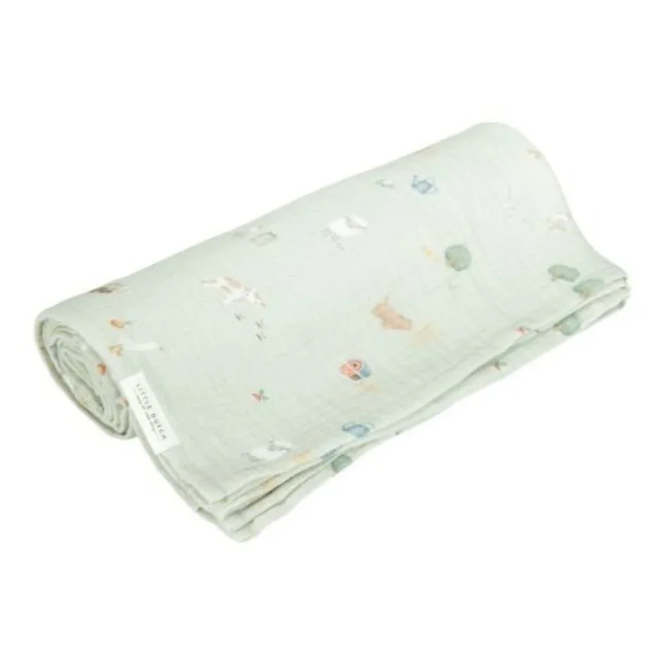 Little Dutch® Swaddles Little Farm 120x120