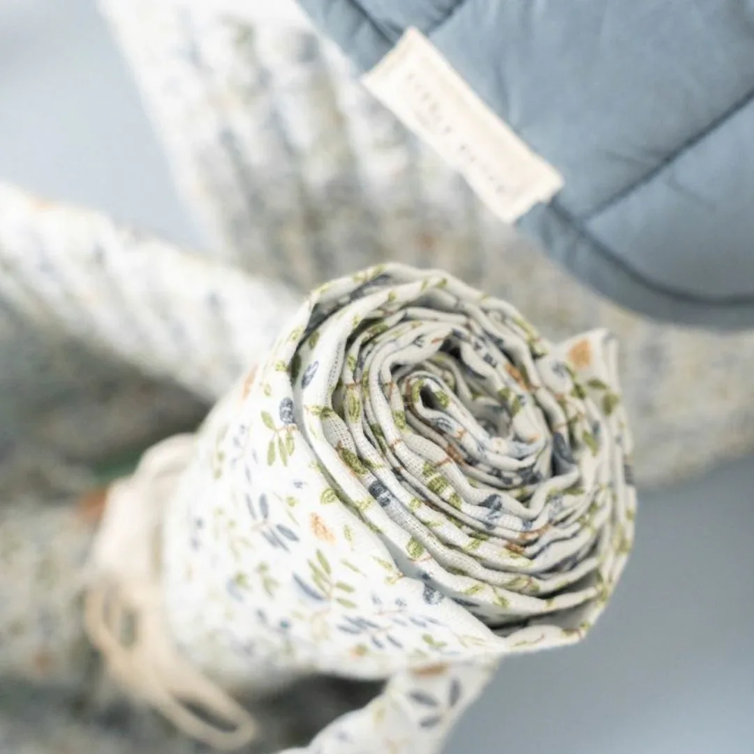 Little Dutch® Swaddles muslin Forest Adventure/Denim Blue 70x70 - Image 2