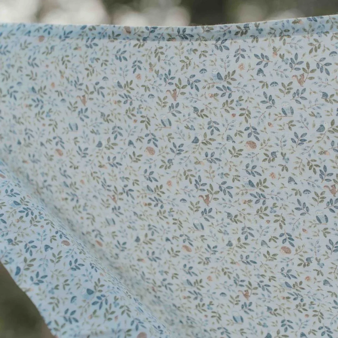 Little Dutch® Swaddles muslin Forest Adventure/Denim Blue 70x70 - Image 3