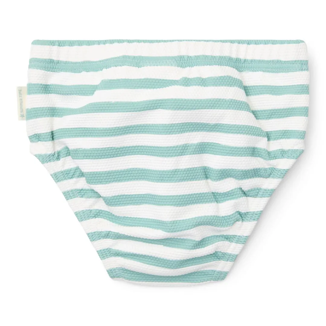 Little Dutch® Swim Nappy/Swim Trunks Stripes Surf Blue - Image 2