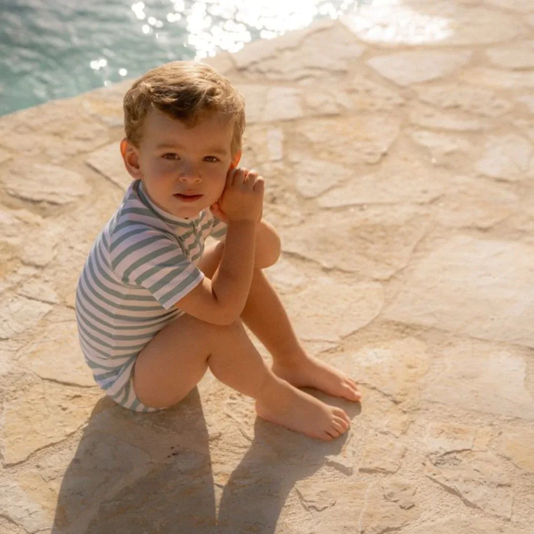 Little Dutch® Swim Nappy/Swim Trunks Stripes Surf Blue - Image 4