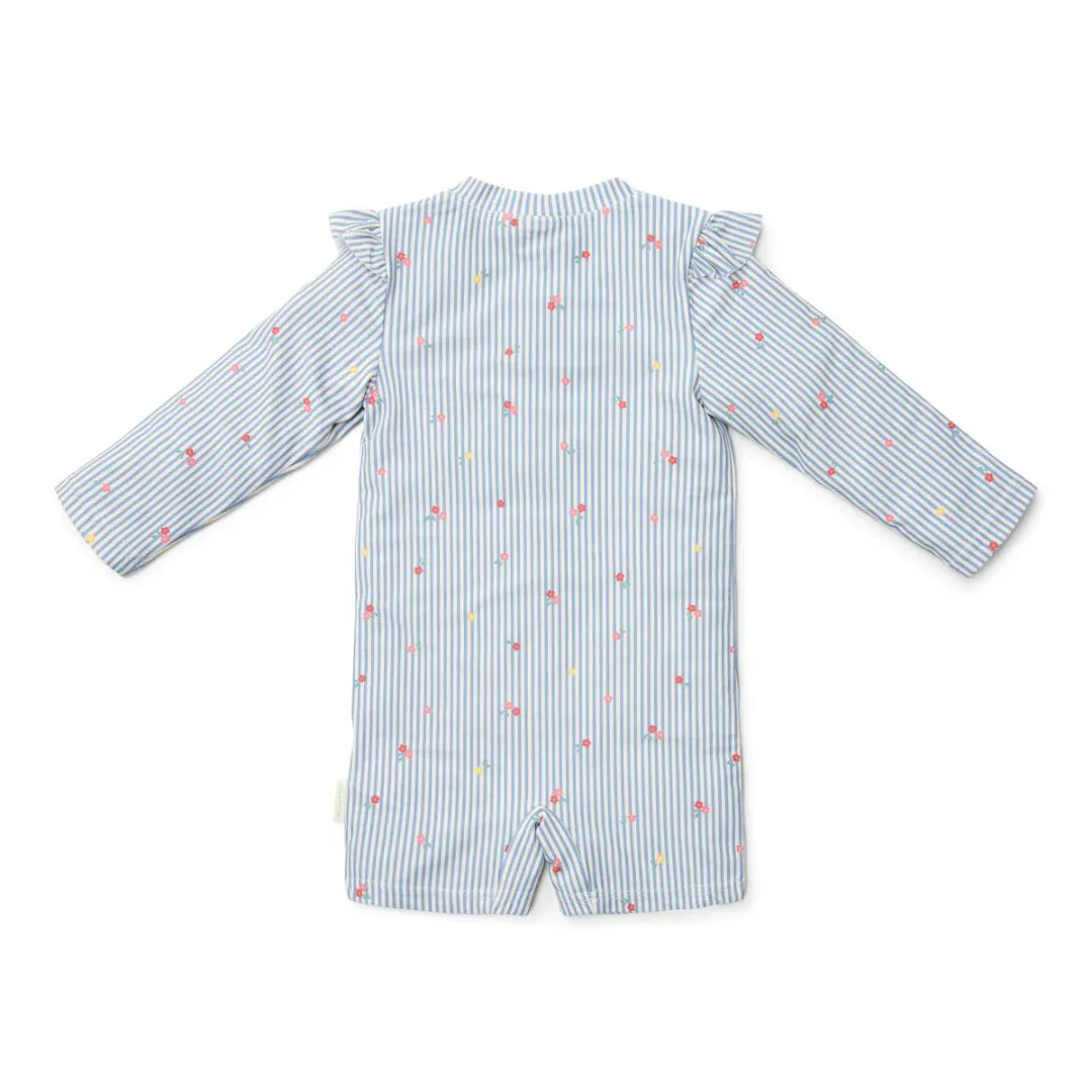 Little Dutch® Swimsuit Sunny Flowers Blue - Image 2