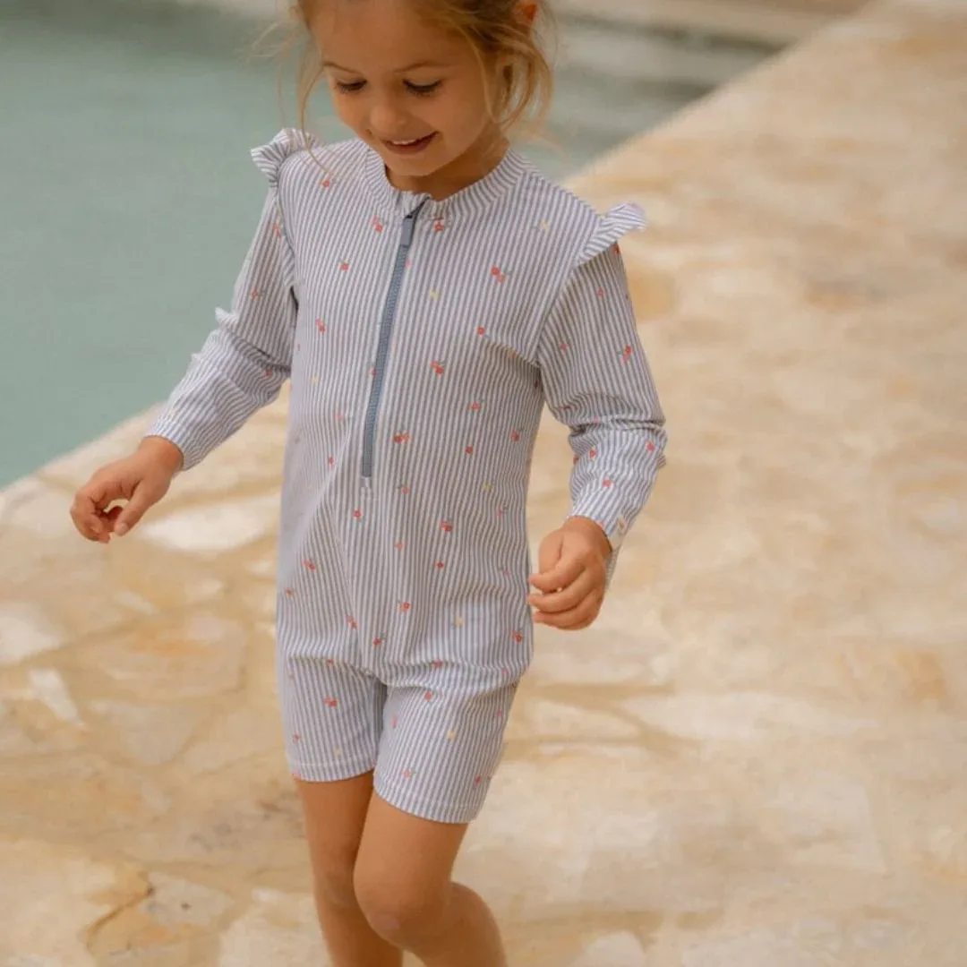 Little Dutch® Swimsuit Sunny Flowers Blue - Image 3