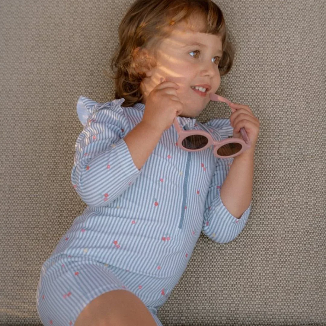 Little Dutch® Swimsuit Sunny Flowers Blue - Image 6