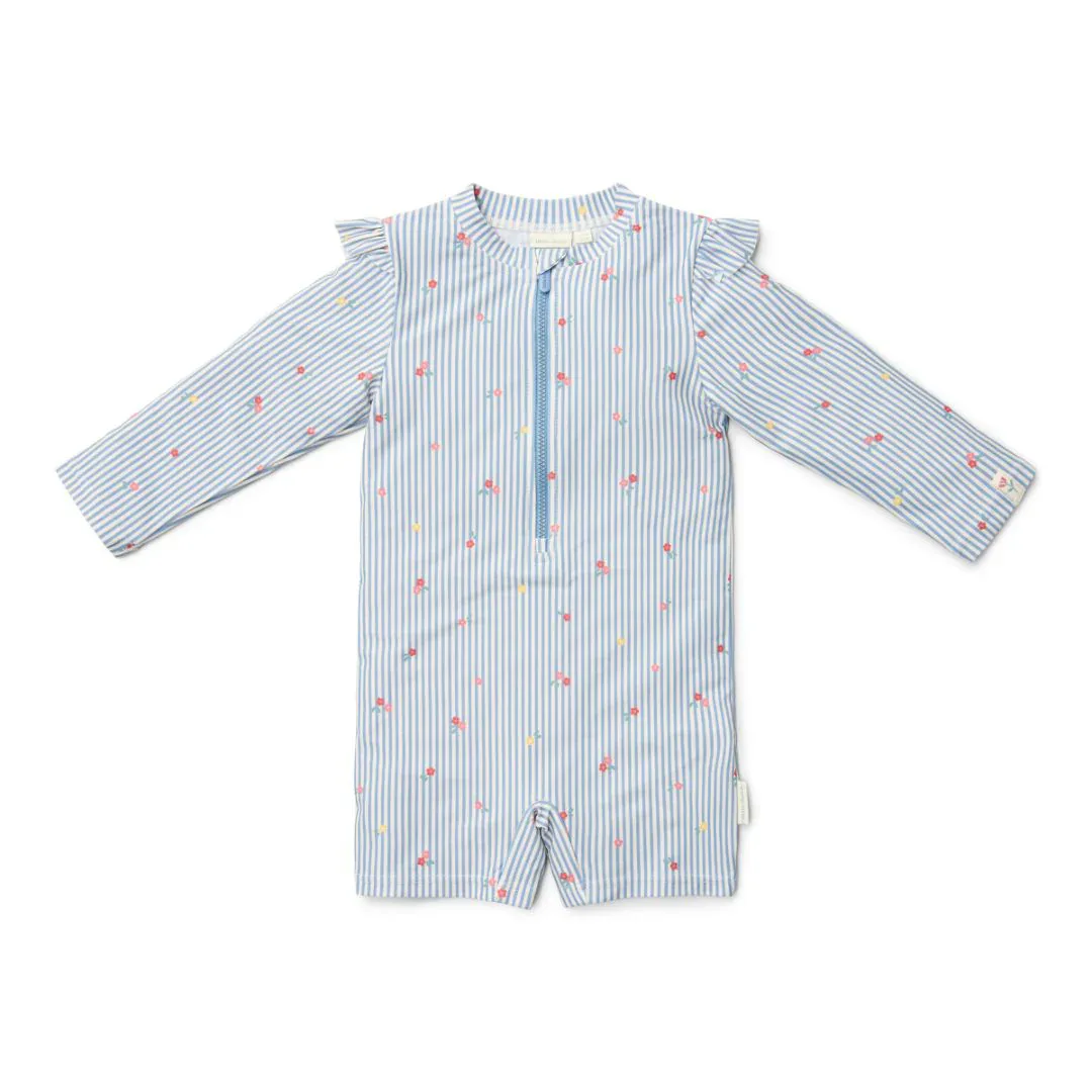 Little Dutch® Swimsuit Sunny Flowers Blue - Image 8