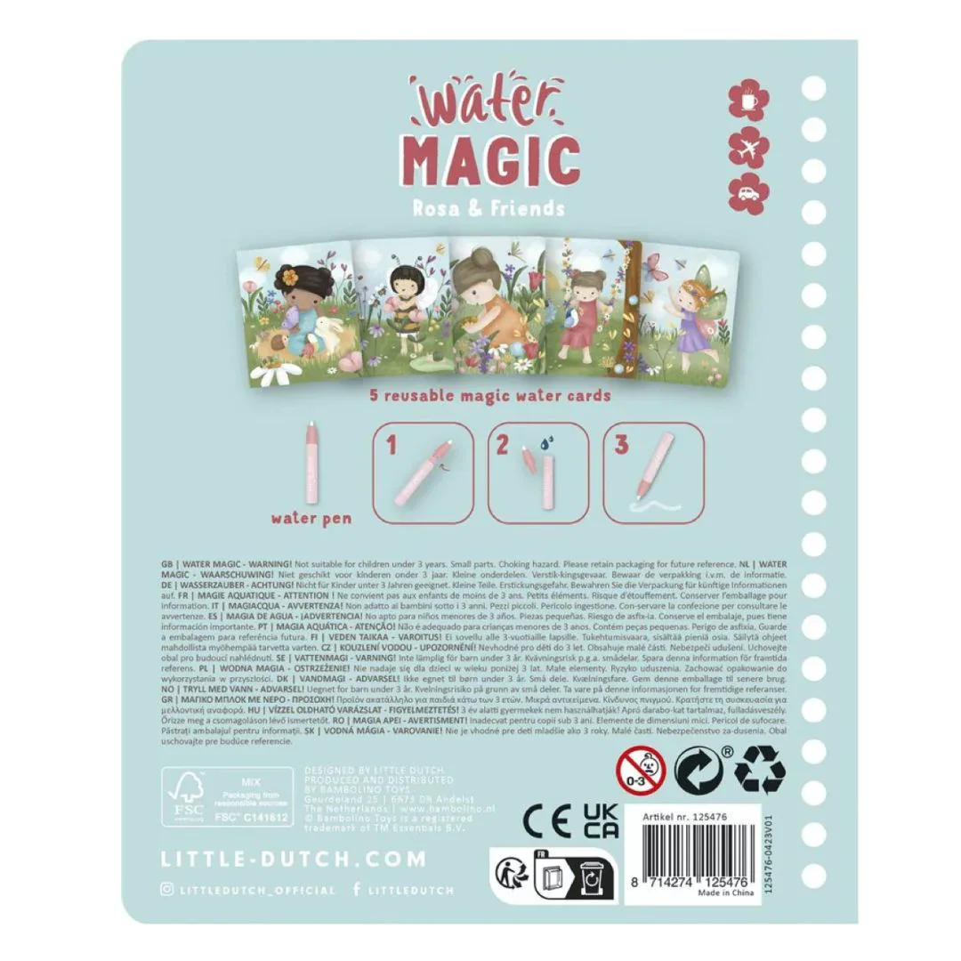 Little Dutch® Water magic book Rosa & Friends - Image 4