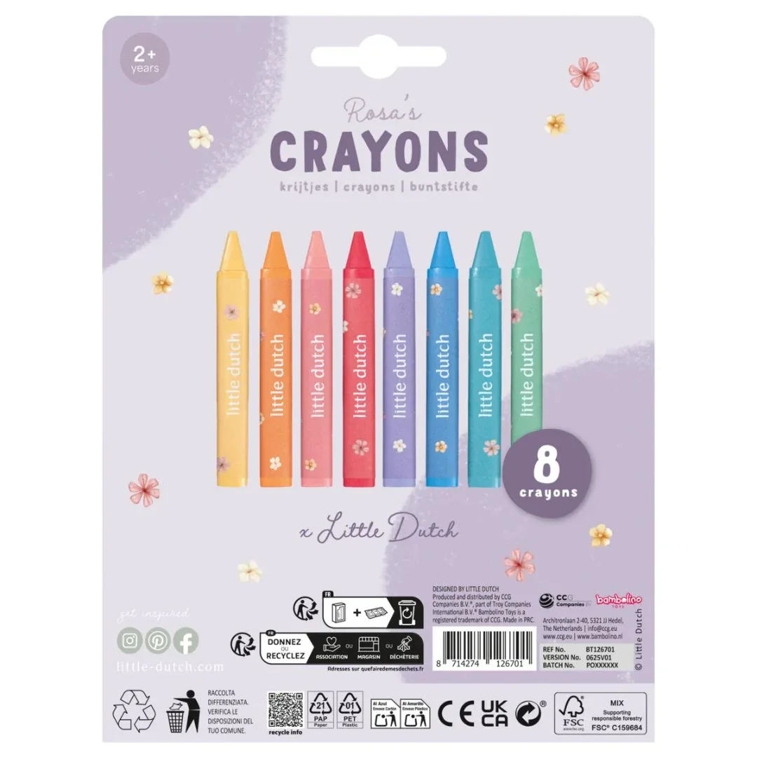 Little Dutch® Wax Crayons Rosa & Friends - Image 3