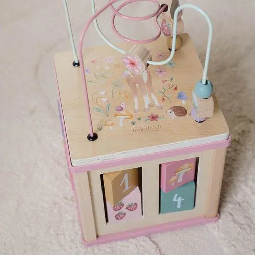 Little Dutch® Wooden activity cube - Fairy Garden - Image 5