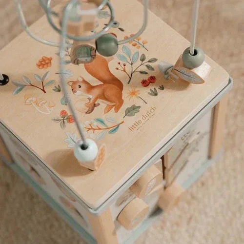 Little Dutch® Wooden activity cube - Forest Friends FSC - Image 8