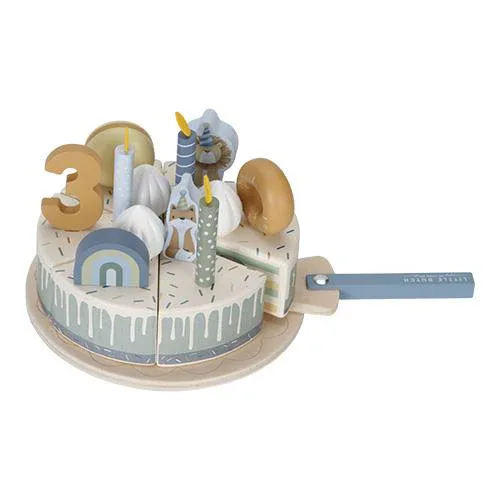 Little Dutch® Wooden birthday cake Blue - Image 2