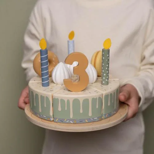 Little Dutch® Wooden birthday cake Blue - Image 6