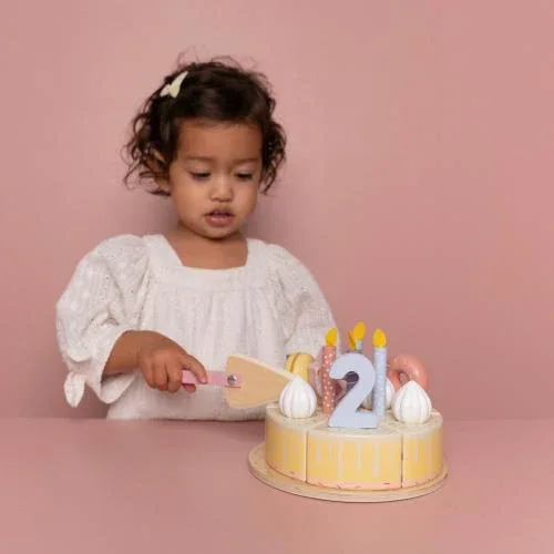 Little Dutch® Wooden birthday cake Pink - Image 4