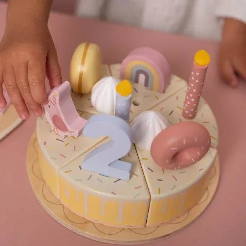 Little Dutch® Wooden birthday cake Pink - Image 5