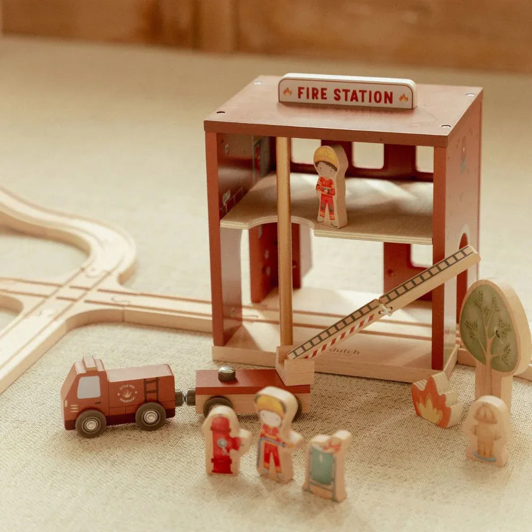 Little Dutch® Wooden Fire Station - Image 3