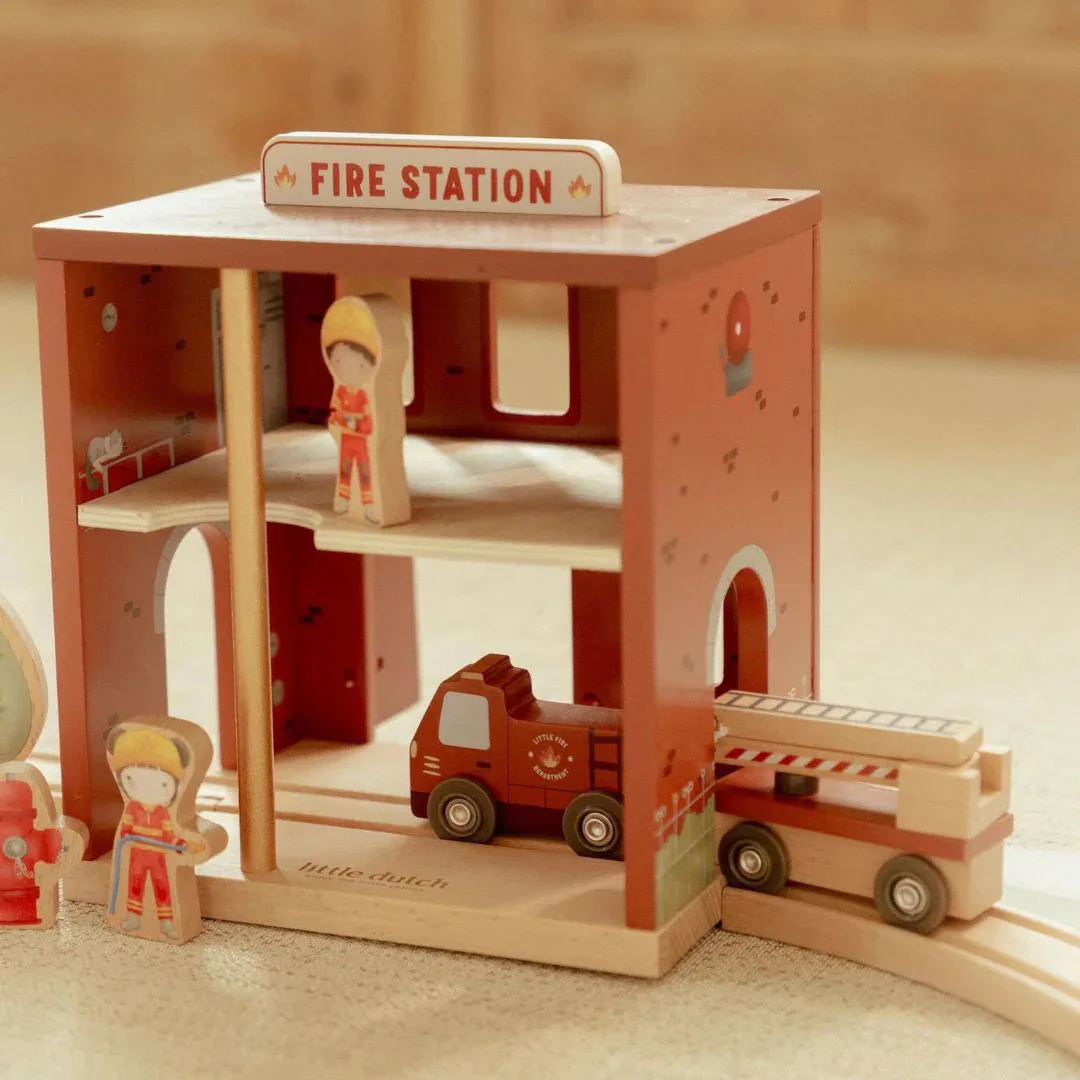 Little Dutch® Wooden Fire Station - Image 5