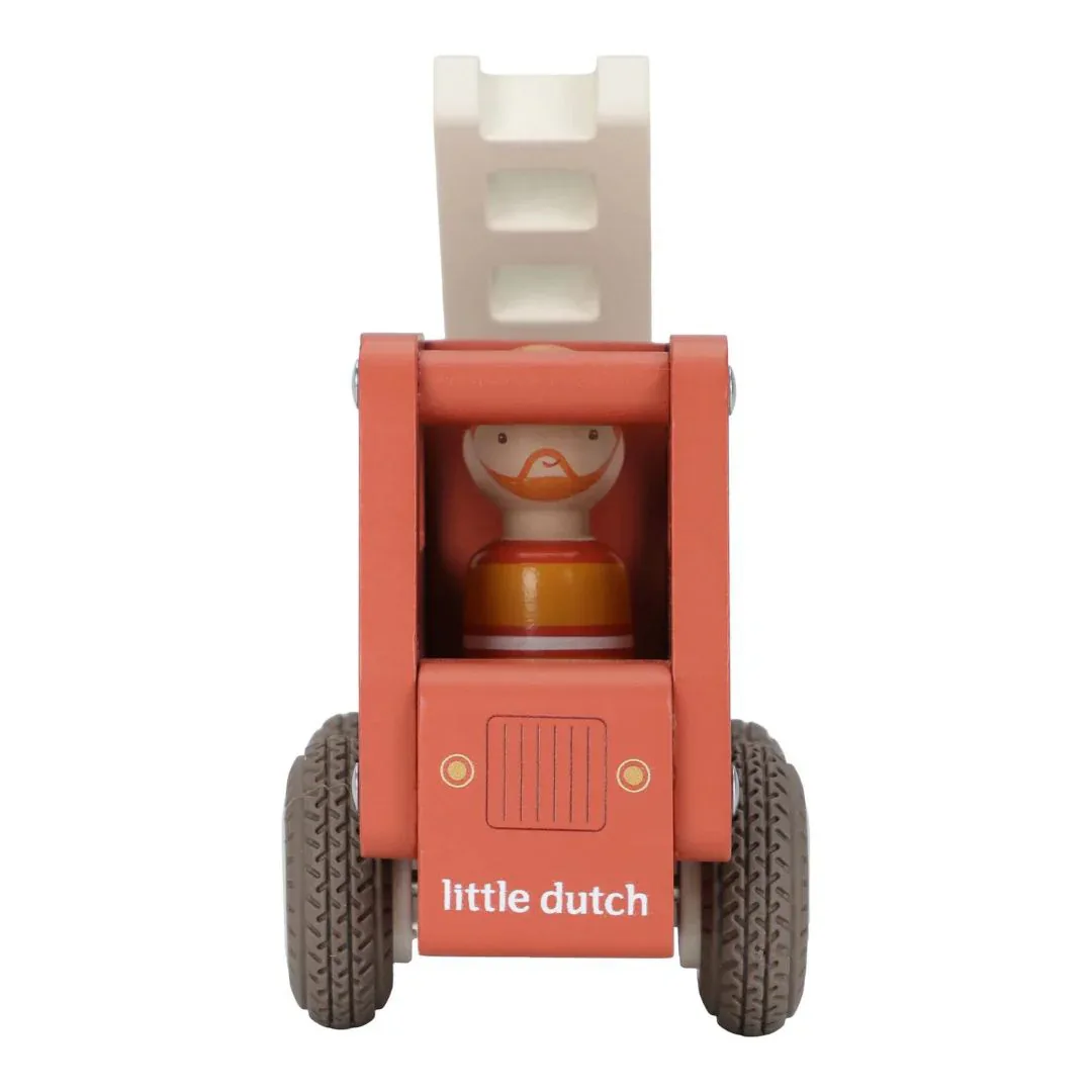Little Dutch® Wooden Fire Truck - Image 4