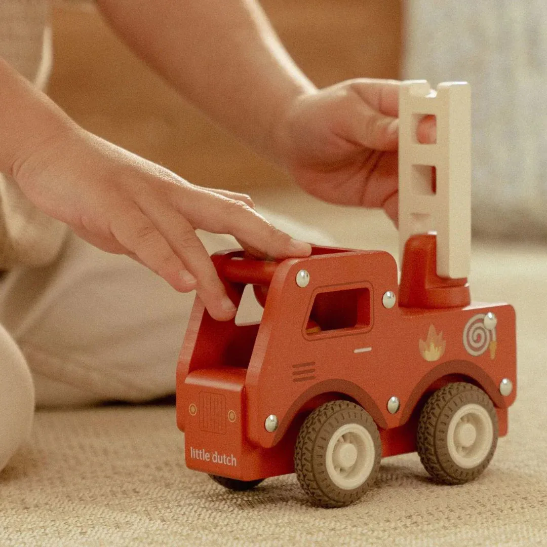 Little Dutch® Wooden Fire Truck - Image 5