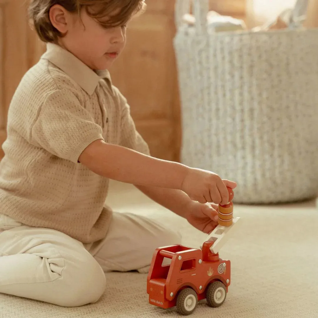 Little Dutch® Wooden Fire Truck - Image 6