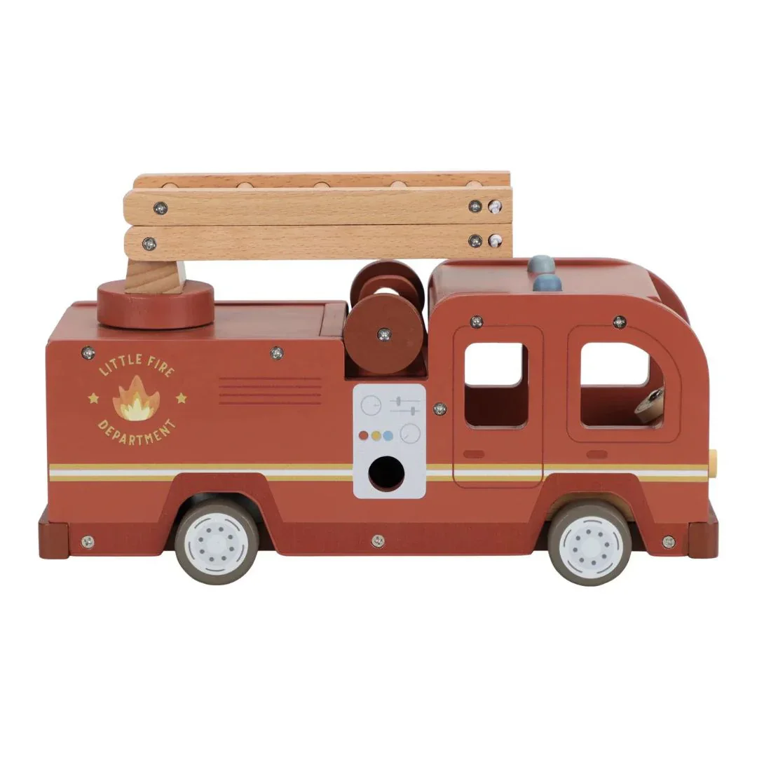 Little Dutch® Wooden Fire Truck - Image 2