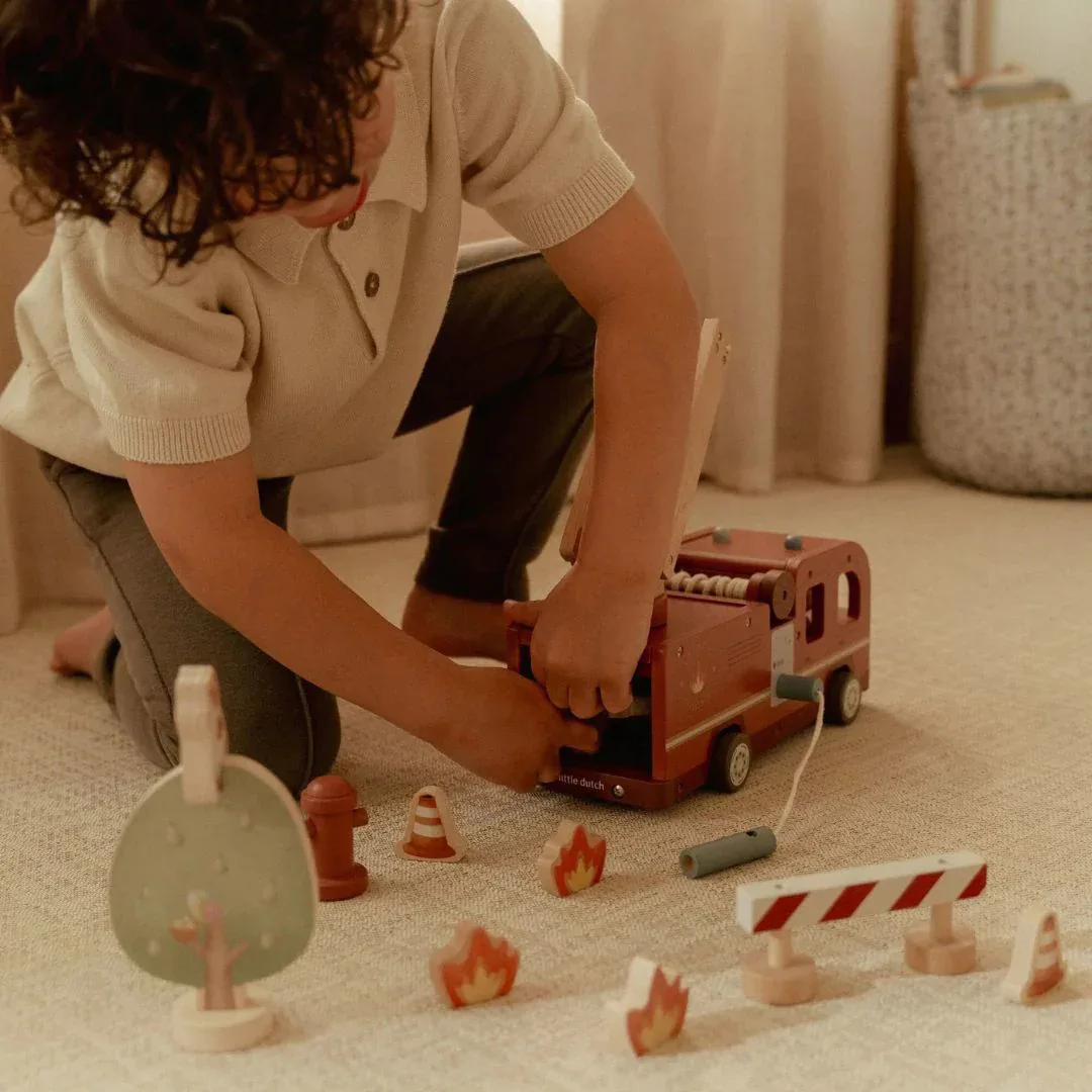 Little Dutch® Wooden Fire Truck - Image 6