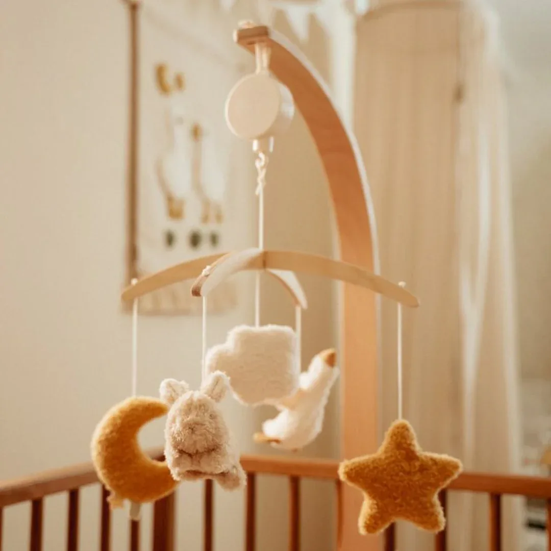 Little Dutch® Wooden music mobile Newborn Naturals - Image 2