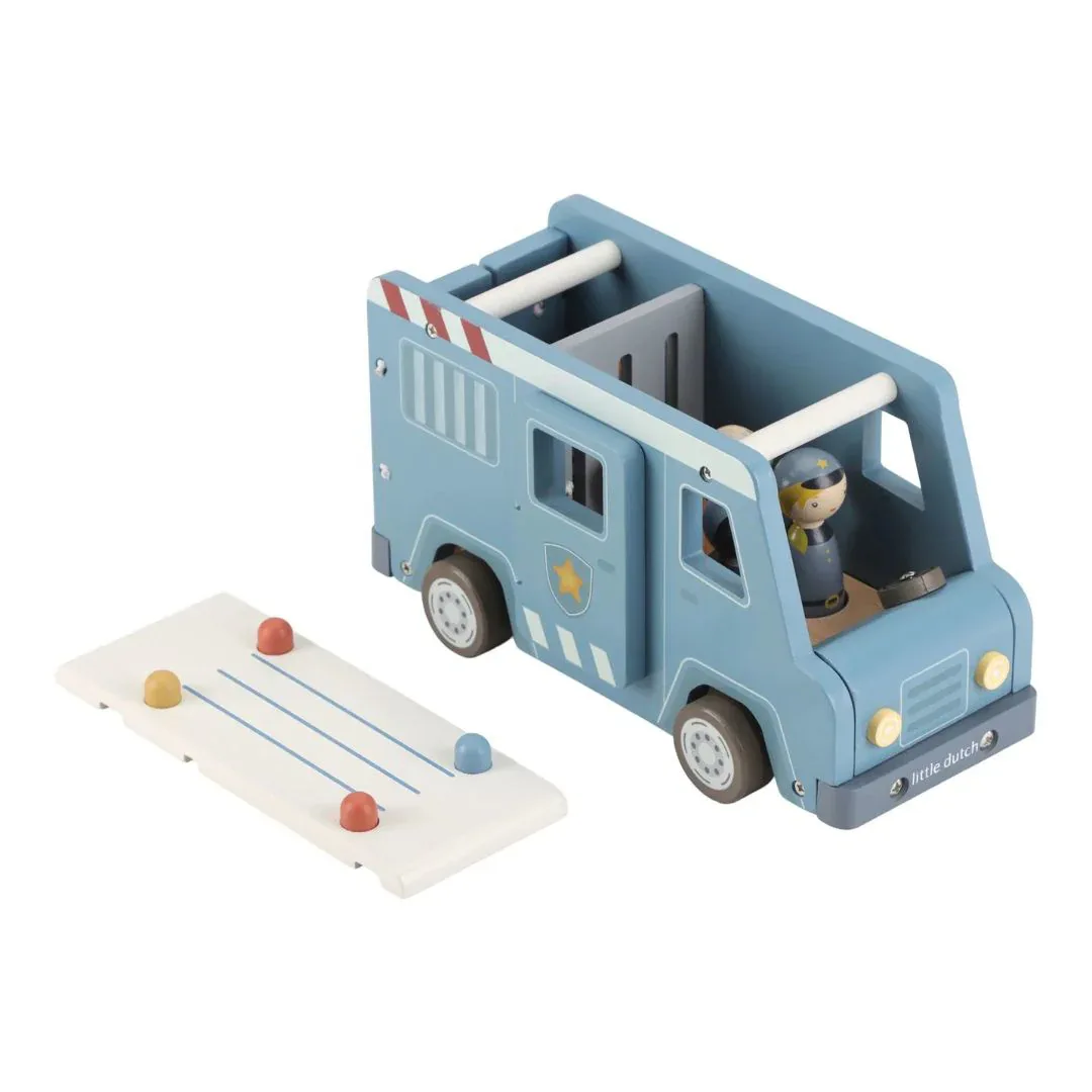 Little Dutch® Wooden Police Van - Image 2