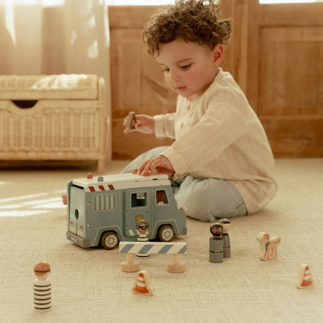 Little Dutch® Wooden Police Van - Image 7