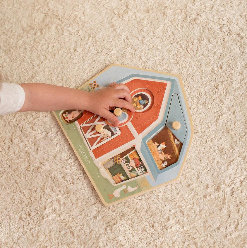 Little Dutch® Wooden puzzle Little Farm - Image 3