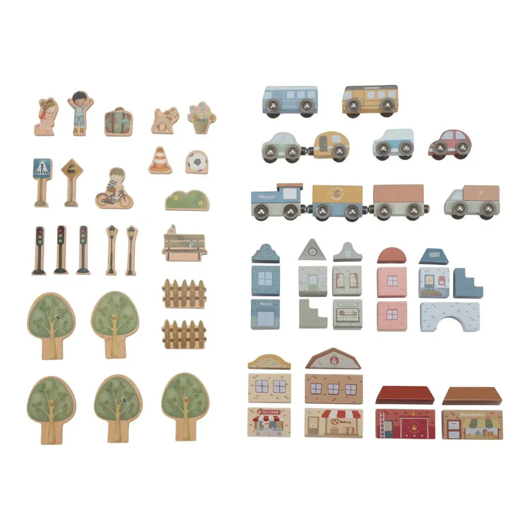 Little Dutch® Wooden Railway Set XL - Image 2
