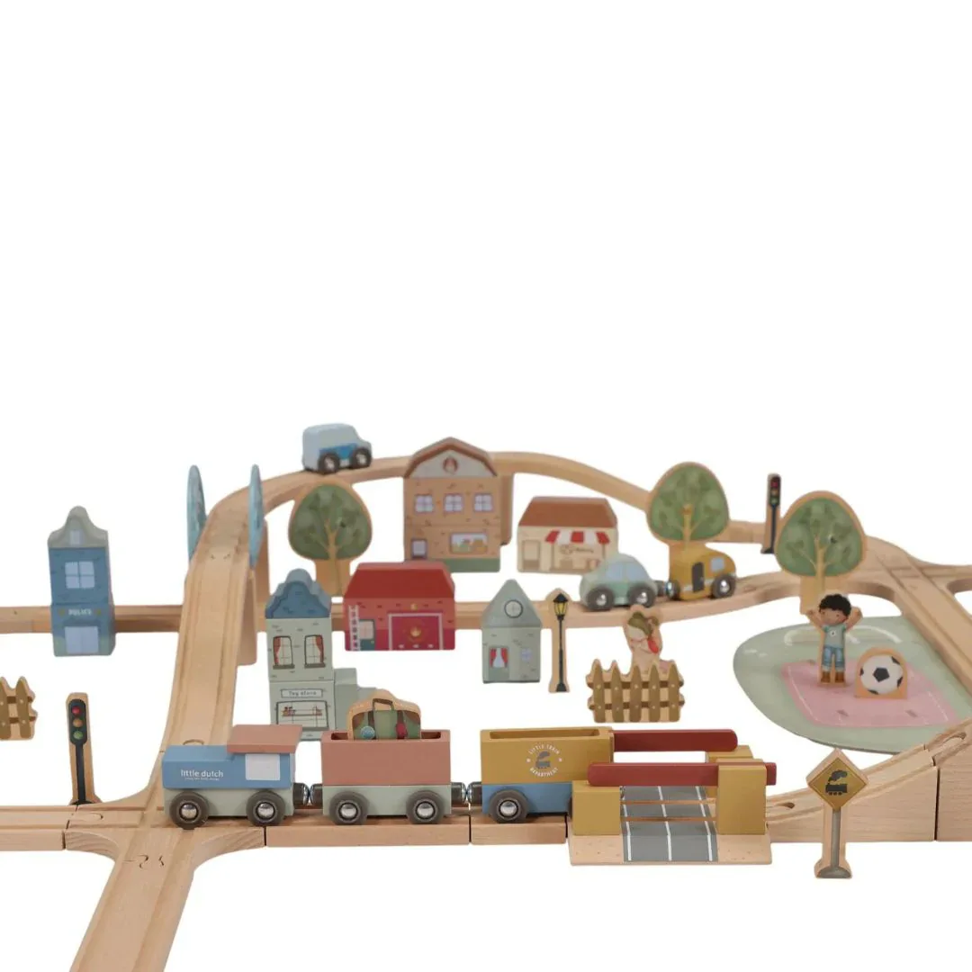 Little Dutch® Wooden Railway Set XL - Image 4