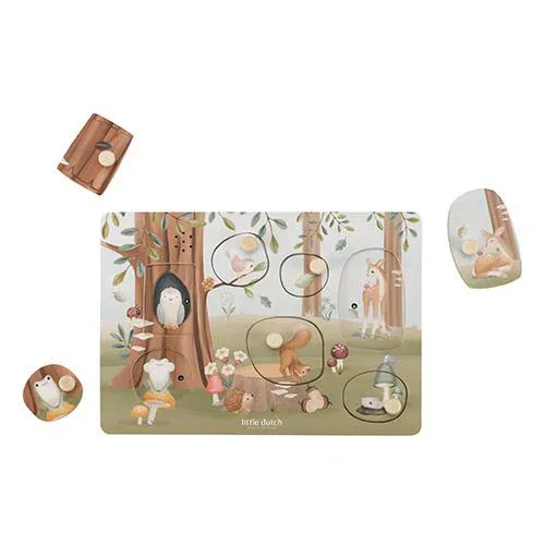 Little Dutch® Wooden Sound Puzzle Forest Friends FSC - Image 2